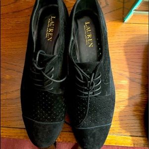 Black Ralph Lauren Suede Loafers